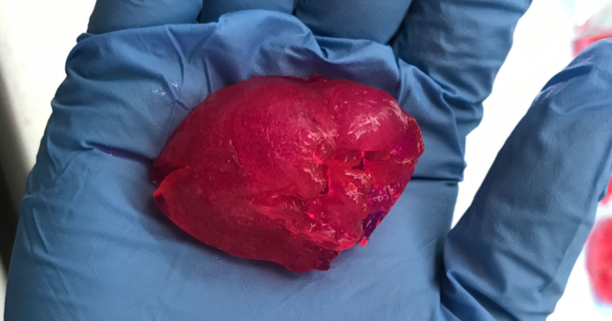 Impressão em 3D de coração humano apresenta ótimas possibilidades para futuros transplantes artificiais